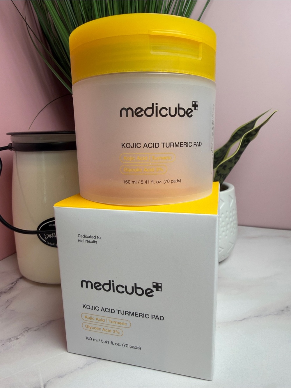 Medicube Kojic Acid Turmeric Pad — Yellow Brightening Mask Pads
